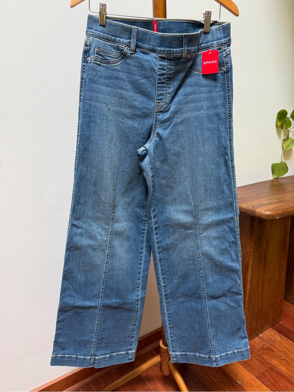 SPANX Medium Blue Wide-Leg Jeans for Women